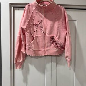 Custom Upcycle Strawberry Shacket